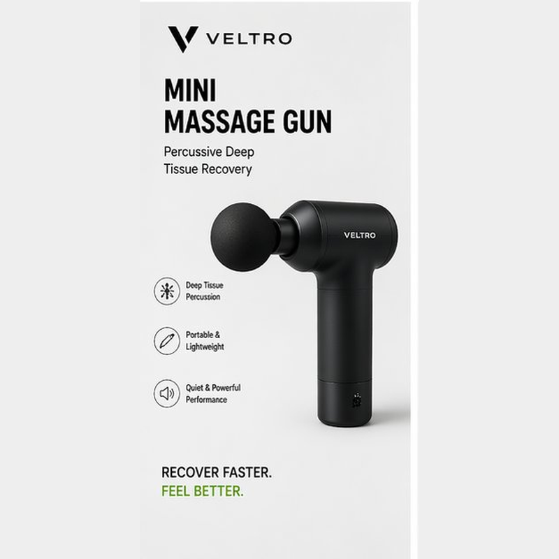 Veltro Mini Massage Gun portable percussive deep tissue recovery tool